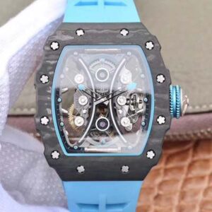 Richard Mille RM53-01 Tourbillon Pablo Mac Donough JB Factory Hot Replica Watches Black Hollow Dial