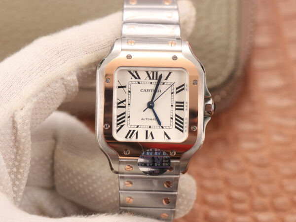 Cartier Santos W2SA0007 BV Factory Hot Replica Watches White Dial - Hot Replica Watches