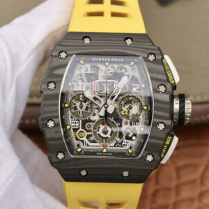 Richard Mille RM11-03 KV Factory Hot Replica Watches Yellow Strap - Hot Replica Watches