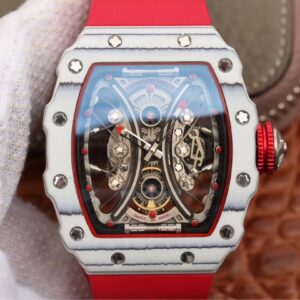 Richard Mille RM53-01 KV Factory Hot Replica Watches Red Strap - Hot Replica Watches