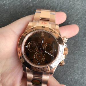 Rolex Daytona m116505-0011 Noob Factory Hot Replica Watches Gold Case - Hot Replica Watches