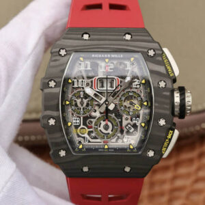 Richard Mille RM11-03 KV Factory Hot Replica Watches Red Strap - Hot Replica Watches