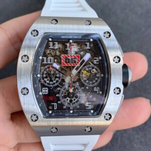 Richard Mille RM11 KV Factory Hot Replica Watches White Strap - Hot Replica Watches