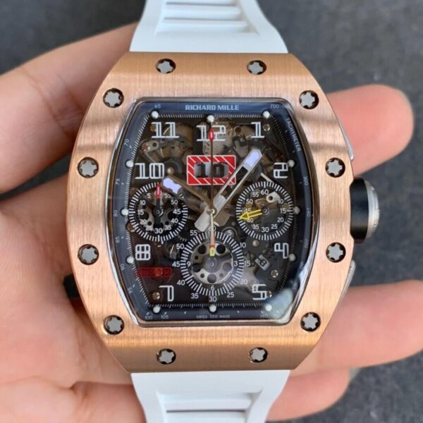 Richard Mille RM11 KV Factory Hot Replica Watches White Strap - Hot Replica Watches