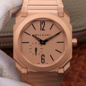 Bvlgari Octo 102912 BV Factory Rose Hot Replica Watches Gold Case - Hot Replica Watches
