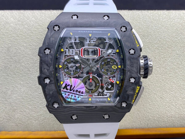 Richard Mille RM011-03 KV Factory Hot Replica Watches Black Case - Hot Replica Watches