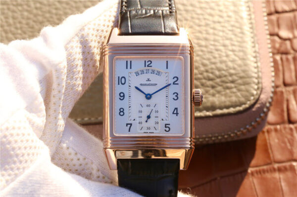 Jaeger LeCoultre Reverso Q2712510 Rose Gold Hot Replica Watches White Dial - Hot Replica Watches