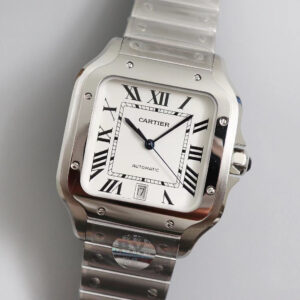 Cartier Santos WSSA0009 BV Factory Hot Replica Watches Steel Strap - Hot Replica Watches