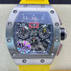 Richard Mille RM11 KV Factory Hot Replica Watches Yellow Strap - Hot Replica Watches