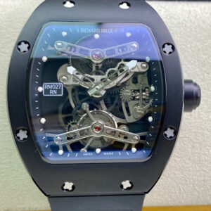 Richard Mille RM027 EUR Factory Hot Replica Watches Black Strap - Hot Replica Watches