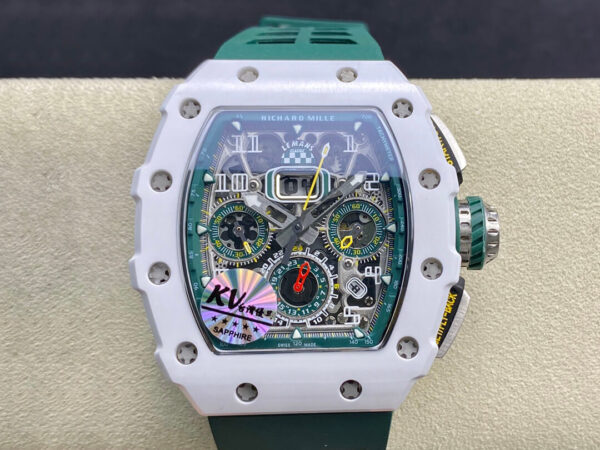 Richard Mille RM011-03 KV Factory Hot Replica Watches White Case - Hot Replica Watches