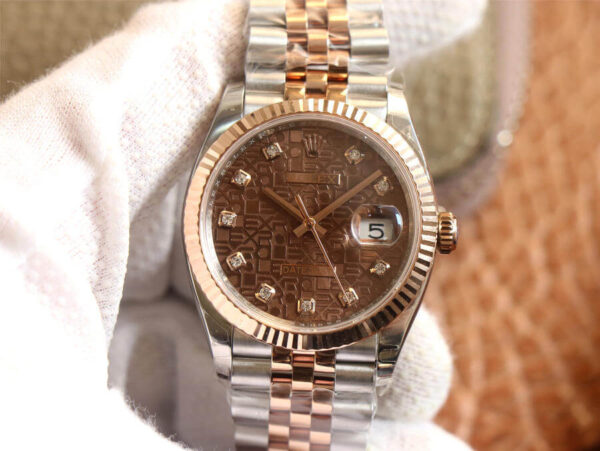 Rolex Datejust M126231-0025 EW Factory Hot Replica Watches Brown Dial - Hot Replica Watches