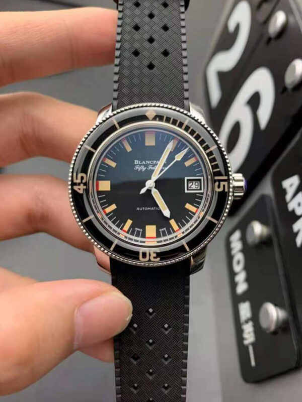 Blancpain Fifty Fathoms 5008B 1130 B52A ZF Factory Hot Replica Watches Black Strap - Hot Replica Watches