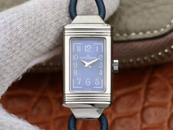 Jaeger LeCoultre Reverso 326858J MG Factory Hot Replica Watches Blue Dial - Hot Replica Watches