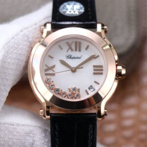 Chopard Happy Sport 278492 YF Factory Hot Replica Watches Black Strap - Hot Replica Watches