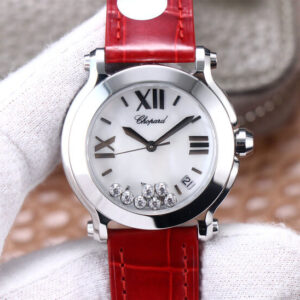 Chopard Happy Sport 278492-9001 YF Factory Hot Replica Watches Red Strap - Hot Replica Watches