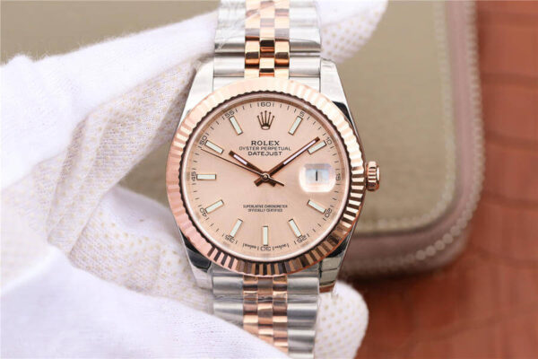 Rolex Datejust M126331-0010 EW Factory Hot Replica Watches Rose Gold Dial - Hot Replica Watches