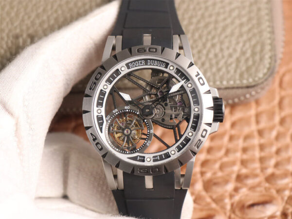 Roger Dubuis Excalibur RDDBEX0479 JB Factory Hot Replica Watches Black Strap - Hot Replica Watches