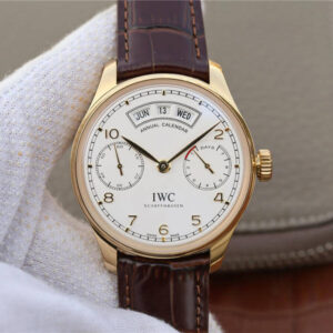 IWC Portugieser IW503502 YL Factory Hot Replica Watches White Dial - Hot Replica Watches