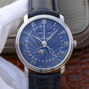 Blancpain Villeret 6654-1529-55B OM Factory Hot Replica Watches Blue Dial - Hot Replica Watches