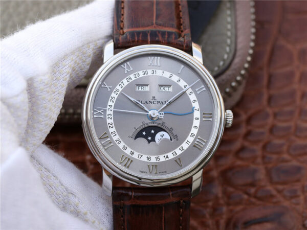 Blancpain Villeret 6654-1113-55B OM Factory Hot Replica Watches Gray Dial - Hot Replica Watches