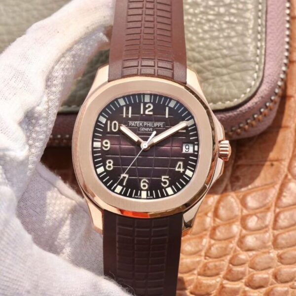 Patek Philippe Aquanaut 5167R-001 ZF Factory Hot Replica Watches Brown Strap - Hot Replica Watches