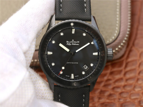 Blancpain Fifty Fathoms 5000-0130-B52-B GF Factory Hot Replica Watches Black Dial - Hot Replica Watches