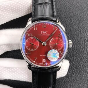 IWC Portugieser IW500714 YL Factory Hot Replica Watches Red Dial - Hot Replica Watches