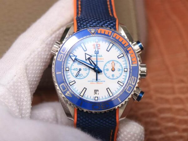 Omega Seamaster 215.32.46.51.04.001 OM Factory Hot Replica Watches Blue Strap - Hot Replica Watches