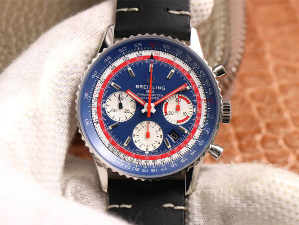 Breitling Navitimer AB01212B1C1A1 V9 Factory Hot Replica Watches Blue Dial - Hot Replica Watches
