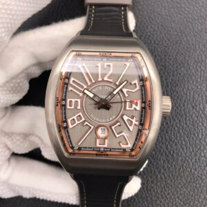 Franck Muller Vanguard V 45 SC DT TT BR 5N ZF Factory Hot Replica Watches Black Strap - Hot Replica Watches