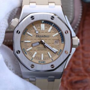 Audemars Piguet Royal Oak Offshore 15710ST.OO.A085CA.01 JF Factory Hot Replica Watches Light Yellow Dial - Hot Replica Watches