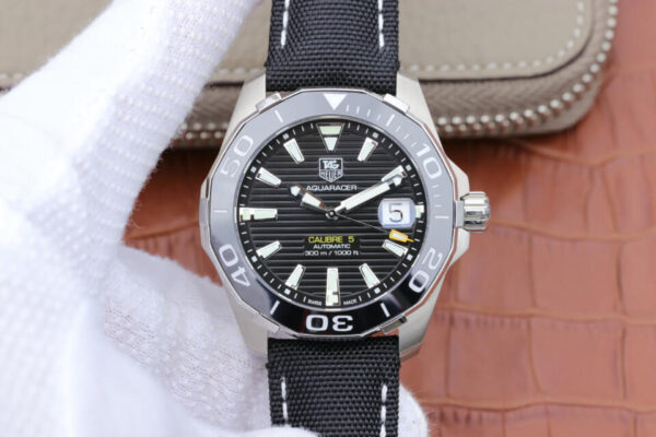 Tag Heuer Aquaracer WAY211A.FC6362 V6 Factory Hot Replica Watches Black Strap - Hot Replica Watches