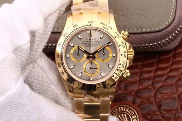 Rolex Daytona 116508 JH Factory Hot Replica Watches Gold Case - Hot Replica Watches