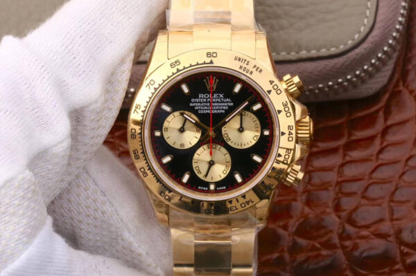 Rolex Daytona M116508-0009 JH Factory Hot Replica Watches Gold Case - Hot Replica Watches
