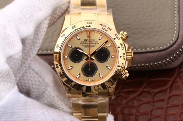 Rolex Daytona 116508 JH Factory Hot Replica Watches Gold Case - Hot Replica Watches