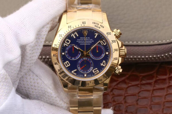 Rolex Daytona 116528 JH Factory Hot Replica Watches Gold Case - Hot Replica Watches