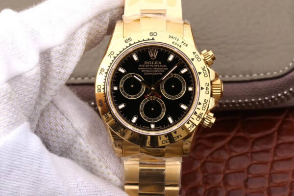 Rolex Daytona M116508-0004 JH Factory Hot Replica Watches Gold Case - Hot Replica Watches
