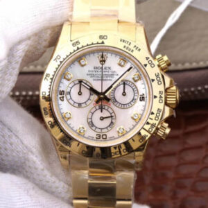 Rolex Daytona 116528-78598 JH Factory Hot Replica Watches Gold Case - Hot Replica Watches