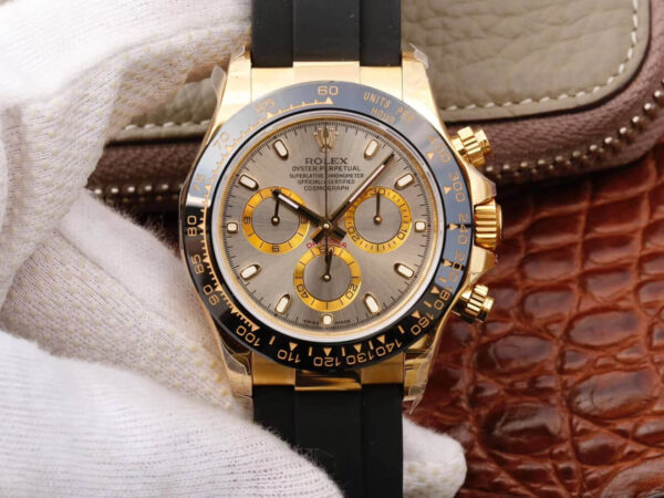 Rolex Daytona 116518LN JH Factory Hot Replica Watches Black Strap - Hot Replica Watches