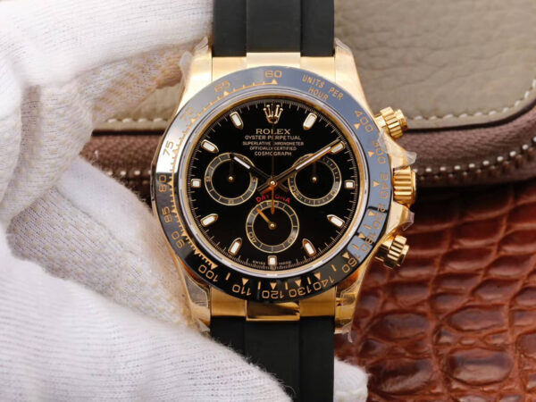Rolex Daytona M116518ln-0043 JH Factory Hot Replica Watches Black Strap - Hot Replica Watches