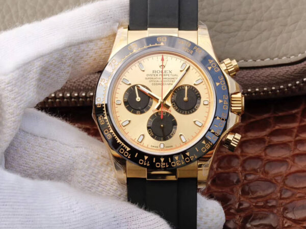 Rolex Daytona 116518ln JH Factory Hot Replica Watches Black Strap - Hot Replica Watches
