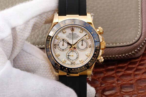 Rolex Daytona M116518ln-0037 JH Factory Hot Replica Watches Black Strap - Hot Replica Watches