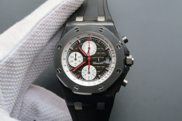 Audemars Piguet Royal Oak Offshore 26202AU.OO.D002CA.01 JF Factory Hot Replica Watches Black Strap - Hot Replica Watches