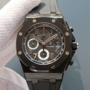 Audemars Piguet Royal Oak Offshore 26205AU.OO.D002CR.01 JF Factory Hot Replica Watches Black Dial - Hot Replica Watches