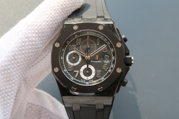 Audemars Piguet Royal Oak Offshore 26205AU.OO.D002CR.01 JF Factory Hot Replica Watches Black Dial - Hot Replica Watches