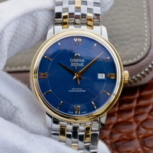 Omega De Ville 424.20.37.20.03.001 TW Factory Hot Replica Watches Blue Dial - Hot Replica Watches