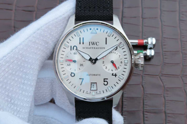 IWC Pilot 3777 ZF Factory Hot Replica Watches Black Strap - Hot Replica Watches