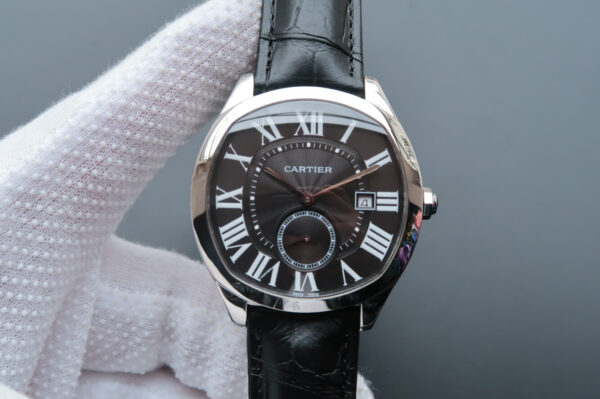 Cartier Drive WSNM0009 V6 Factory Hot Replica Watches Black Strap - Hot Replica Watches