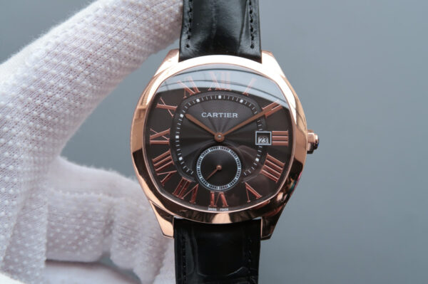 Cartier Drive WGNM0004 V6 Factory Hot Replica Watches Black Strap - Hot Replica Watches